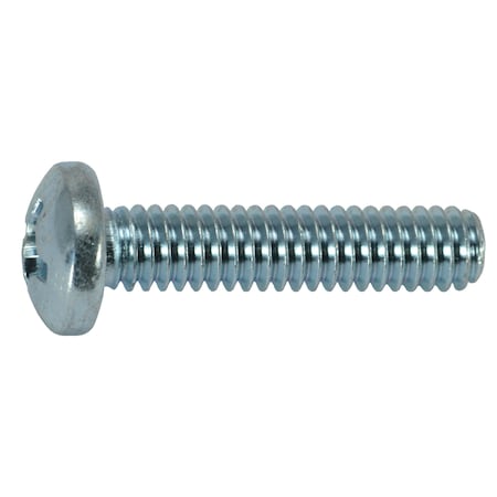 Midwest Fastener #12-24 x 1 in Phillips Pan Machine Screw, Zinc Plated Steel, 25 PK 32044